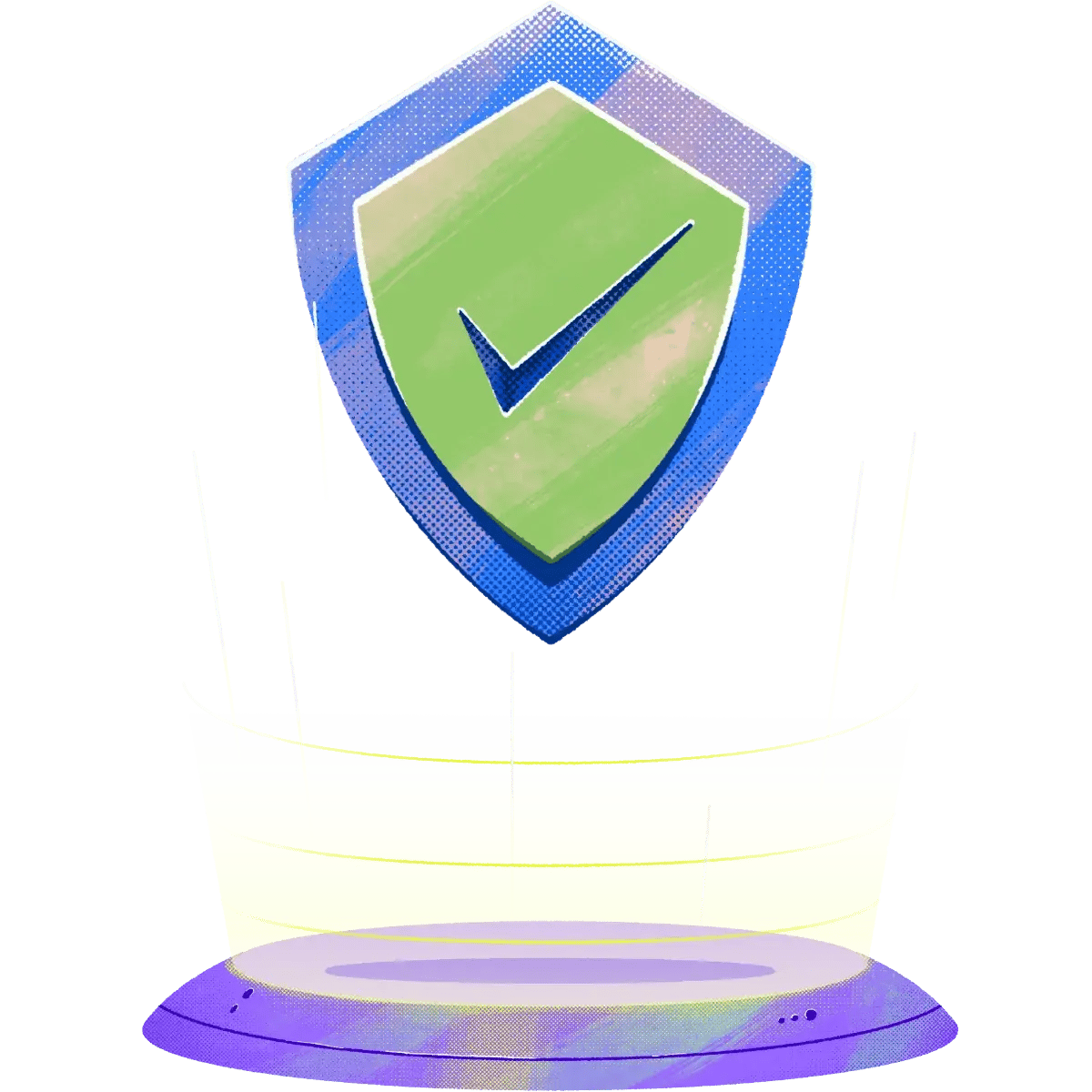 127-Sheild-Check_mark-Hovering-Glow-Stage-Protection-device